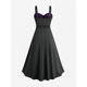 thumbnail image 2 of ROSEGAL Plus Size Dresses Floral Lace Panel Lace-up Patchwork Colorblock Dress with Removable Buckle Belt Women Clothing magalu, 2 of 5