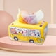 thumbnail image 4 of Caja de pañuelos para bebés con 10 cajones de autobús para toallas de mano para pequeños en edad preescolar amarillo Hugo Juego sensorial, 4 of 8