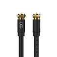 thumbnail image 3 of Ultra Clarity Cables RG6 Triple Shielded Coaxial Cable, in-Wall Rated, Digital Audio & TV Antenna Male F Connector, 10ft, Black, 1 Count, 3 of 8