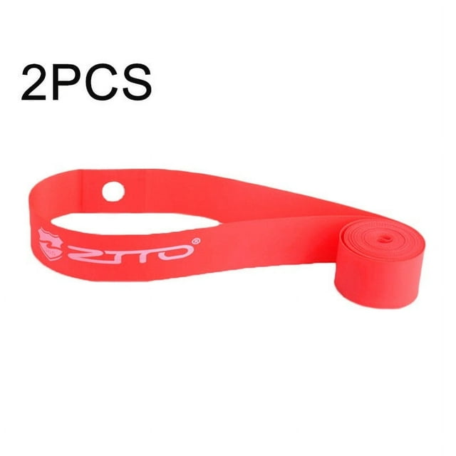 GLFILL ZTTO 2Pcs Bicycle Bike Inner Tube Pad Rim Tire Liner Cushion Rim Strip Tape Prevent Tire From Puncturing By Glass Durable Red 20 Inch