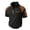 Black, variant on Quarter Zip Waffle Shirt for Men Mock Neck Standing Collared T-Shirt Lightweight Summer Pullover Tees Fashion Color Block Shirts Navy S