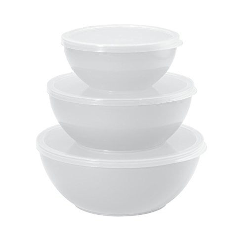 Fit & Fresh 439wff White Chilled Serving Bowls Set Of 3