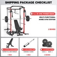 thumbnail image 3 of ALLVIATE Power Cage, 2000LBS Space Saving All-in-One Design, Cable Crossover and Dual Independent Pulley System, Heavy Duty Full Body Workout Cage with Complete Training Attachments for Home Gym, 3 of 11
