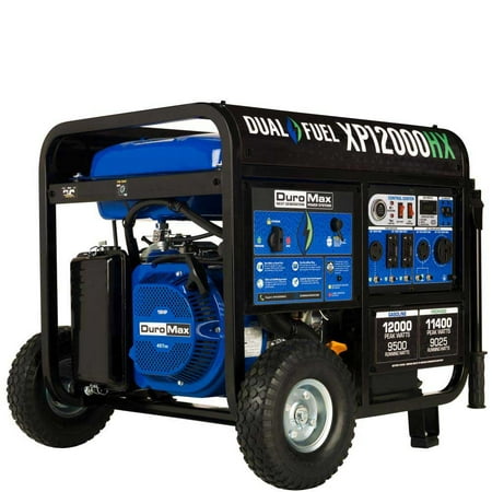 DuroMax XP12000HX 12,000 Watt Portable Dual Fuel Gas Propane CO Alert Generator