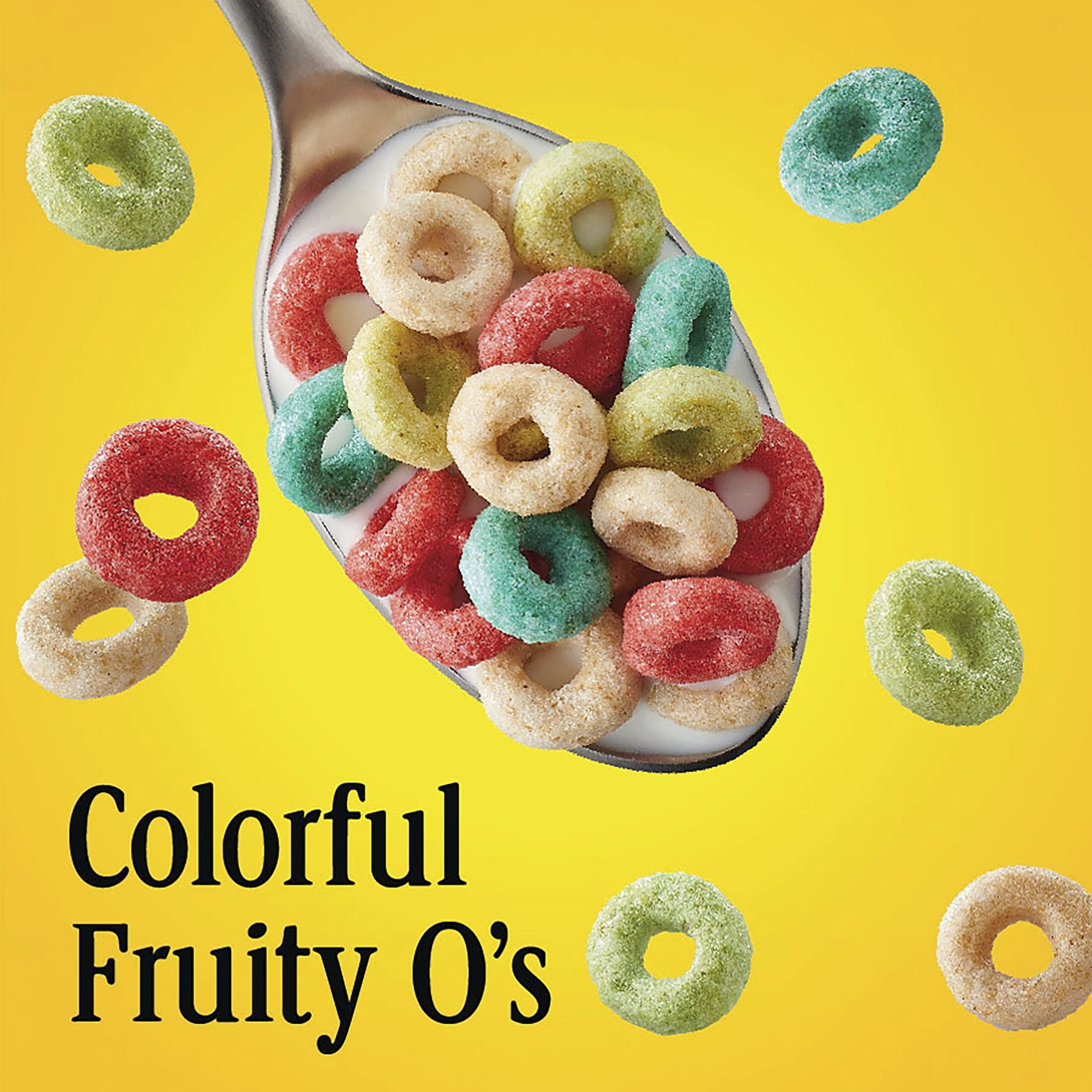 Fruity Crunchy Cheerios Oats Cereal, Gluten Free, Large Size, 14.2oz, Shelf Stable, Cardboard Box