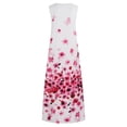 thumbnail image 4 of YuXingFu Cotton Maxi Dress Maxi V-Neck Plus Size Womens Dress Sleeveless Vacation Dresses for Women Beach Long Casual Summer Watermelon Red S, 4 of 8