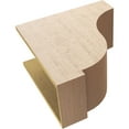 thumbnail image 6 of 11"W x 22"D x 22"H Classic Van Buren Rough Cedar Woodgrain TimberThane Corbel, Primed Tan, 6 of 6