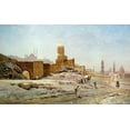 thumbnail image 2 of Korner, Ernst 32x21 White Modern Wood Framed Museum Art Print Titled - A View of Cairo, 2 of 4