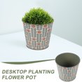 thumbnail image 4 of Maceta de hierro para escritorio, soporte para flores artificiales, cubo para plantar, decoración, 4 of 6