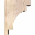 thumbnail image 3 of 5 1/2"W x 12"D x 16"H Mediterranean Smooth Corbel, Douglas Fir, 3 of 9