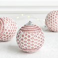thumbnail image 3 of 4 bolas navideñas con adornos TUNC de 8 cm con purpurina rosa, 3 of 5