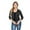 Charcoal Gray, variant on G-Style USA Women's 3/4 Sleeve Open Front Cropped Cardigan Sweater (S-XL)