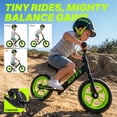 thumbnail image 3 of ZIFFY 12'' Balance Bicycle for Kids, Toddler Balance Bike with Air Rubber Tires, Adjustable Seat, Lightweight No Pedal Training Bicycle, Gift Bike for 2-6 Boys Girls, Black, 3 of 8