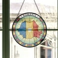 thumbnail image 3 of Romania Travel Decor Suncatcher Stained Glass Window Hanging, Gift for Traveller, Collection of Country Travel Souvenirs for Family and Friends, Romania Map and Flag Décor, 3 of 6