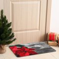 thumbnail image 3 of Christmas Memory Foam Mat Poinsettia On Plank, 3 of 4