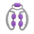 thumbnail image 1 of Rodillo masajeador de piernas de 360 ​​grados, herramienta de masaje con rodillo para brazos, piernas, herramienta de masaje, masajeador de yoga (masajeador de piernas morado), 1 of 5