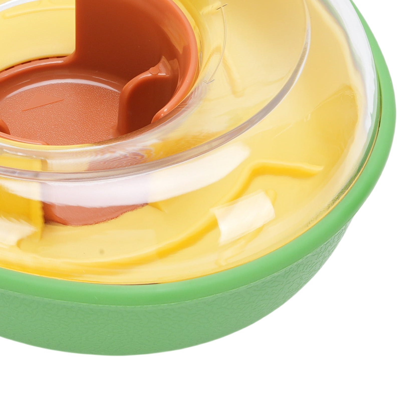 M Buder Avocado Slow Feeder Dog Bowl Plastic Automatic Pet Food Dispenser Puppy Interactive Toy 9.06 inches / 23 cm