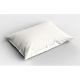 thumbnail image 2 of Antique Oriental Pillow Sham Set of 2, Continuous Flowers Circular Ornaments Arranged Minimalist Eastern Print, Quality Microfiber Bedding Item for All Seasons, 26" x 20", Dusk White, by Ambesonne, 2 of 3