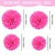 thumbnail image 4 of Matsuzay Juego de pompones de papel, 1 Uds., decoraciones de flores de papel para colgar en fiesta de cumpleaños Kits de decoración para fiestas Rosa roja 14 pulgadas, 4 of 6