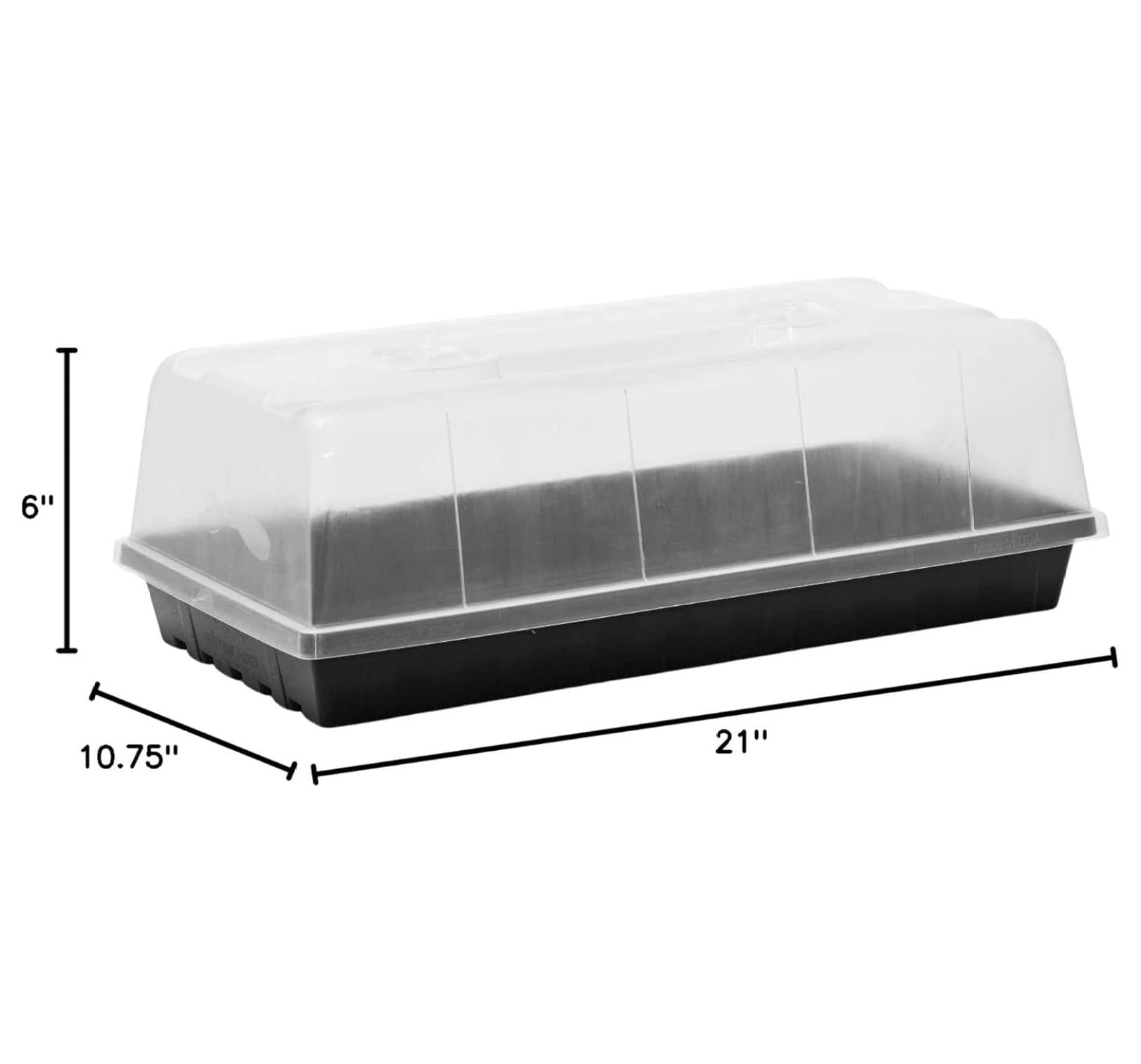 1020 Trays w/Humidity Dome Extra Strength, 2 Pack, for Seed Starting Plant Propagation Germination Tray No Holes Fodder System Starter
