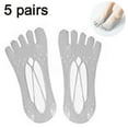 thumbnail image 2 of Invisble Socks Women Five Toes No Show Ultra Low Cut Linger with Gel Tab Breathable Orthopedic Socks with String, 2 of 5