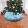 thumbnail image 2 of FMSHPON Spring Forest White Flowers Xmas Christmas Tree Skirt Stand Mat for Holiday Party Decoration Indoor Outdoor 36 inches, 2 of 3
