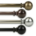 thumbnail image 2 of Contemporary Home Living 54" Black Solid Contemporary Lex Single Curtain Rod, 2 of 2