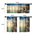 thumbnail image 4 of LALILO Kitchen Curtains and Valances Set of 3 36" Swallow Window Treatment Tiers for Window Decor, 4 of 5