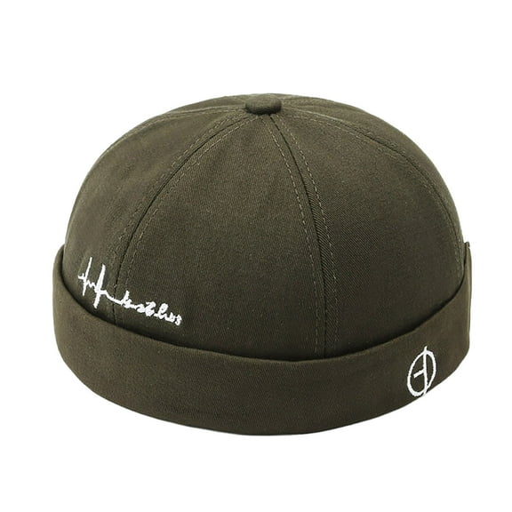 Aueoeo Comfortable Hats for Trendy Men'S and Women'S Fashion Dome Brimless Hip-Hop Street Casual Versatile Baseball Sailor Hat Caps