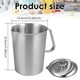 thumbnail image 2 of 2L 304 Stainless Steel Measuring Cup with Lid and Marking Milk Pitcher for Restaurants for Cooking Kitchen Coffee, 2 of 5