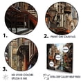 thumbnail image 3 of Designart "Analytic Cityscape Drawing I" City Buildings Floater Framed Wall Art Living Room, 3 of 5