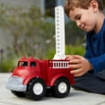 thumbnail image 4 of Green Toys: Fire Truck - Red - Emergency Rescue Vehicle Toy, 360 Functional Ladder, Oversized Wheels, In/Outdoor, Recycled Material, Kids-Toddlers 1+, 4 of 8