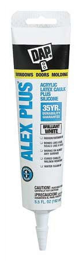 DAP Alex Plus Acrylic Latex Caulk Plus Silicone White