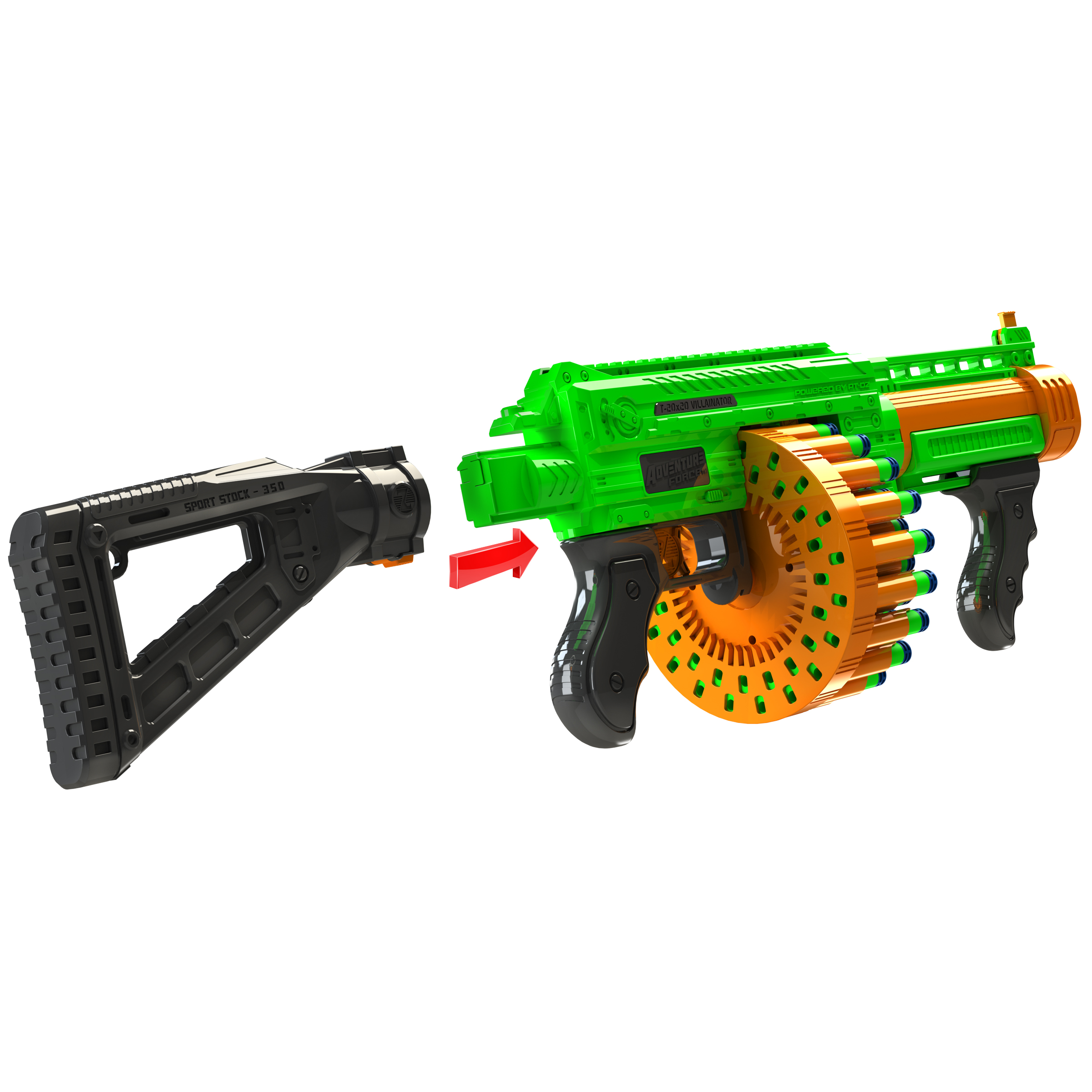 Adventure Force Villainator Pump-Action Super-Drum Blaster photo 6