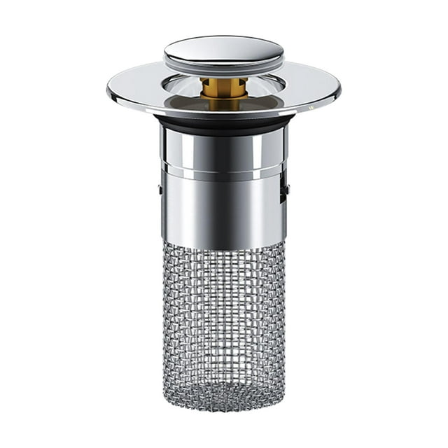 Bathroom Sink Drain Strainer Multipurpose for 34-40 mm Sink Drain Strainer Plug brass core