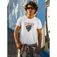thumbnail image 2 of Stay Wild Roar Panther Art T-Shirt Men -Image by Shutterstock, Male x-Large, 2 of 4