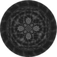 thumbnail image 1 of Ahgly Company Indoor Round Patterned Midnight Gray Area Rugs, 8' Round, 1 of 6