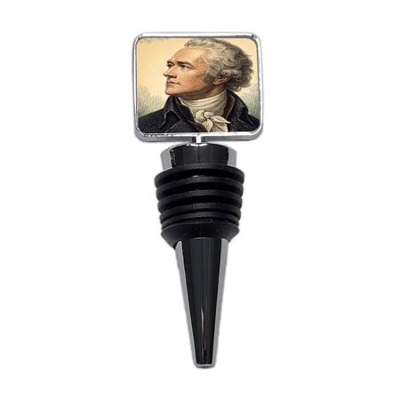 Alexander Hamilton Patriot Art Wine Bottle Stopper Cap Plug