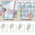 thumbnail image 5 of Blue Easter Swag Valances for Windows 2 Pack, Kitchen Window Curtains 36 Inch Length, Spring Easter Bunny Eggs Floral Buffalo Plaid Privacy Swag Curtains for Living Room/Bathroom 36"x36", 5 of 8