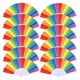 thumbnail image 1 of Paquete de 10 Abanicos Plegables de ArcoíRis, Abanicos de Mano del Orgullo Gay Pride LGBT Fans para Fiestas Festival Eventos Suministros de Baile, 1 of 5