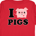 thumbnail image 4 of Inktastic I Love Pigs Boys or Girls Long Sleeve Toddler T-Shirt, 4 of 5