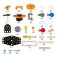 thumbnail image 2 of Hape Junior Inventeur Ensemble de Jeu 53 Pcs Laboratoire de Science Optique à Vapeur pour 4 Ans et Plus, 2 of 9