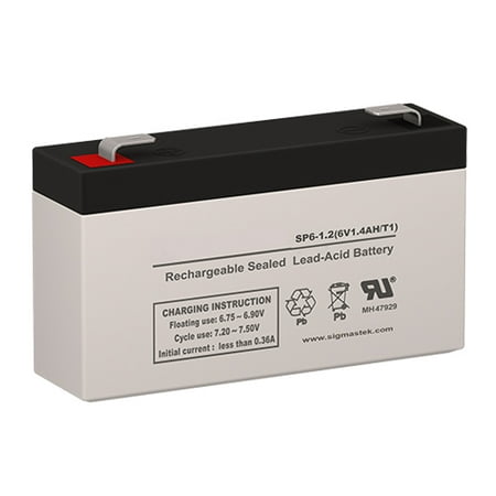 Security Alarm 6 Volt 1.2 Amp Battery Replacement (6V 1.2AH