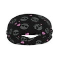 thumbnail image 2 of Wukai Cool Skull Love Sports sweatband,Men & Women Sweatband Headband for Running, Cross Training, Racquetball, Working Out, 2 of 7