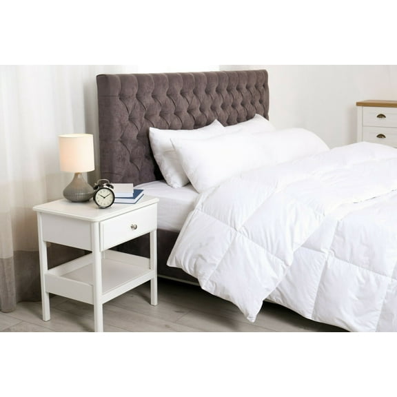 All Season Down Alternative Bed Comforter Oversized Lightweight Luxury White