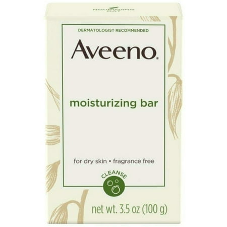 6 Pack - AVEENO Naturals Moisturizing Bar for Dry Skin 3.50 (Best Moisturizing Soap For Dry Skin)