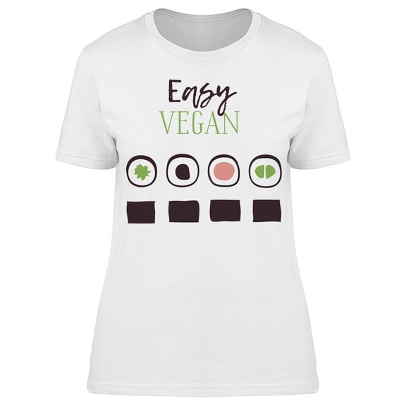 Sea Food Easy Vegan T-Shirt Women -Image by Shutterstock, Female x-Large