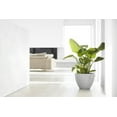 thumbnail image 3 of Ecopots Antwerp Durable Modern Round Indoor/Outdoor Recycled Based Composite Flower Pot Planter, White Grey, 16", 3 of 4