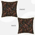 thumbnail image 3 of KLL Floral Decorative Throw Pillow Covers Velvet Soft for Couch Sofa Bedroom Living Room Outdoor - 18"x18", 3 of 8