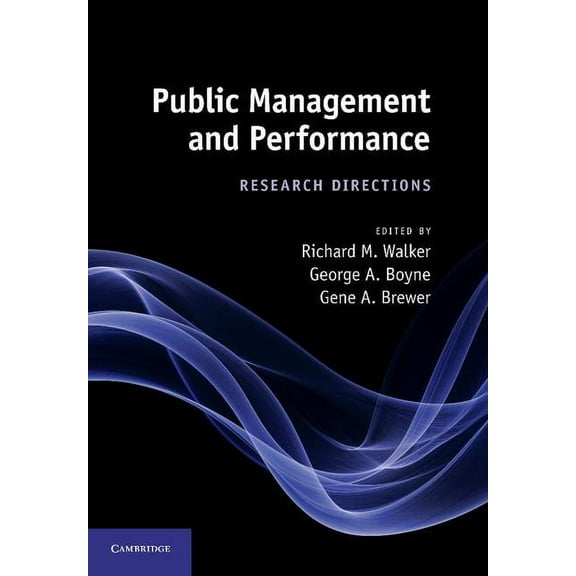 Public Management and Performance, (Paperback)